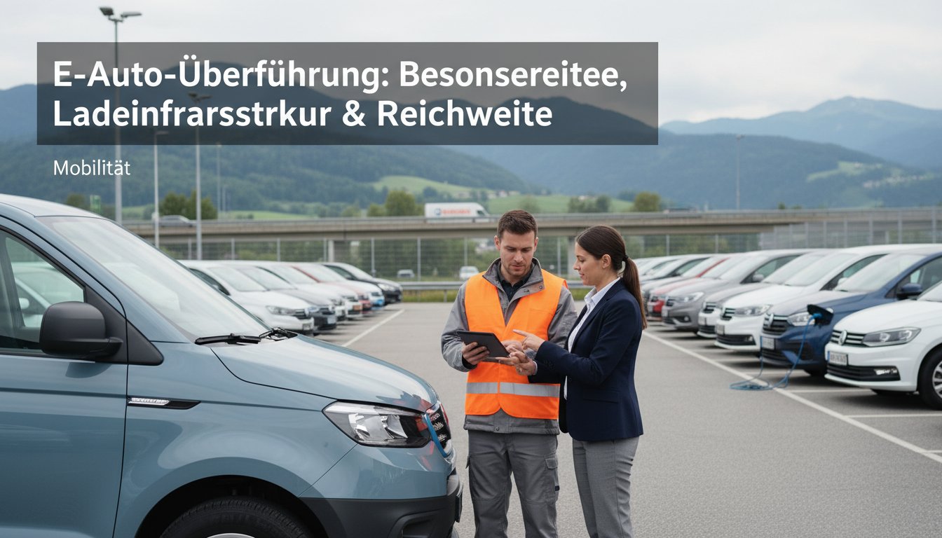 E-Auto-Überführung: Besonderheiten, Ladeinfrastruktur & Reichweite