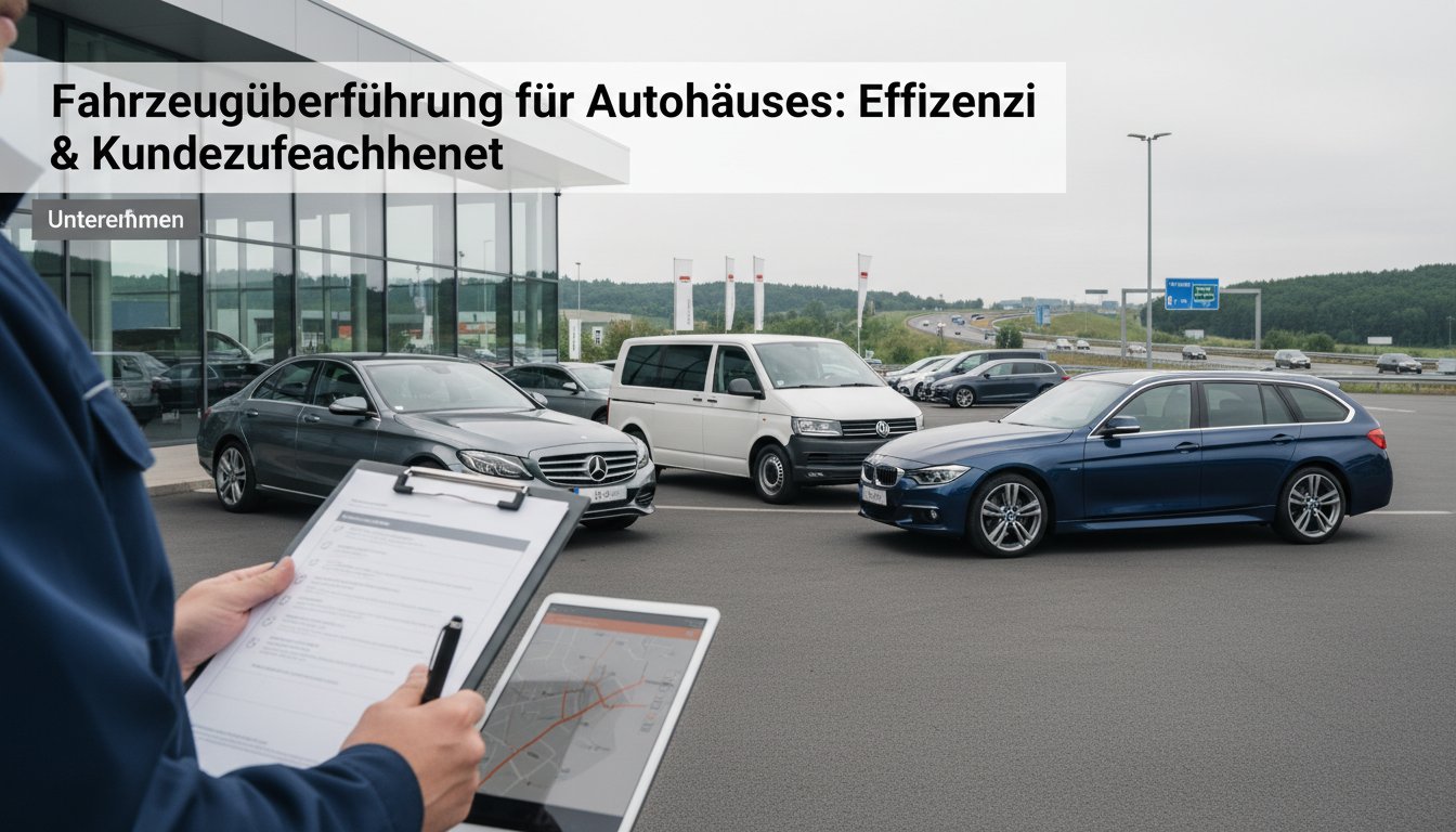 Fahrzeugüberführung für Autohäuser: Effizienz & Kundenzufriedenheit