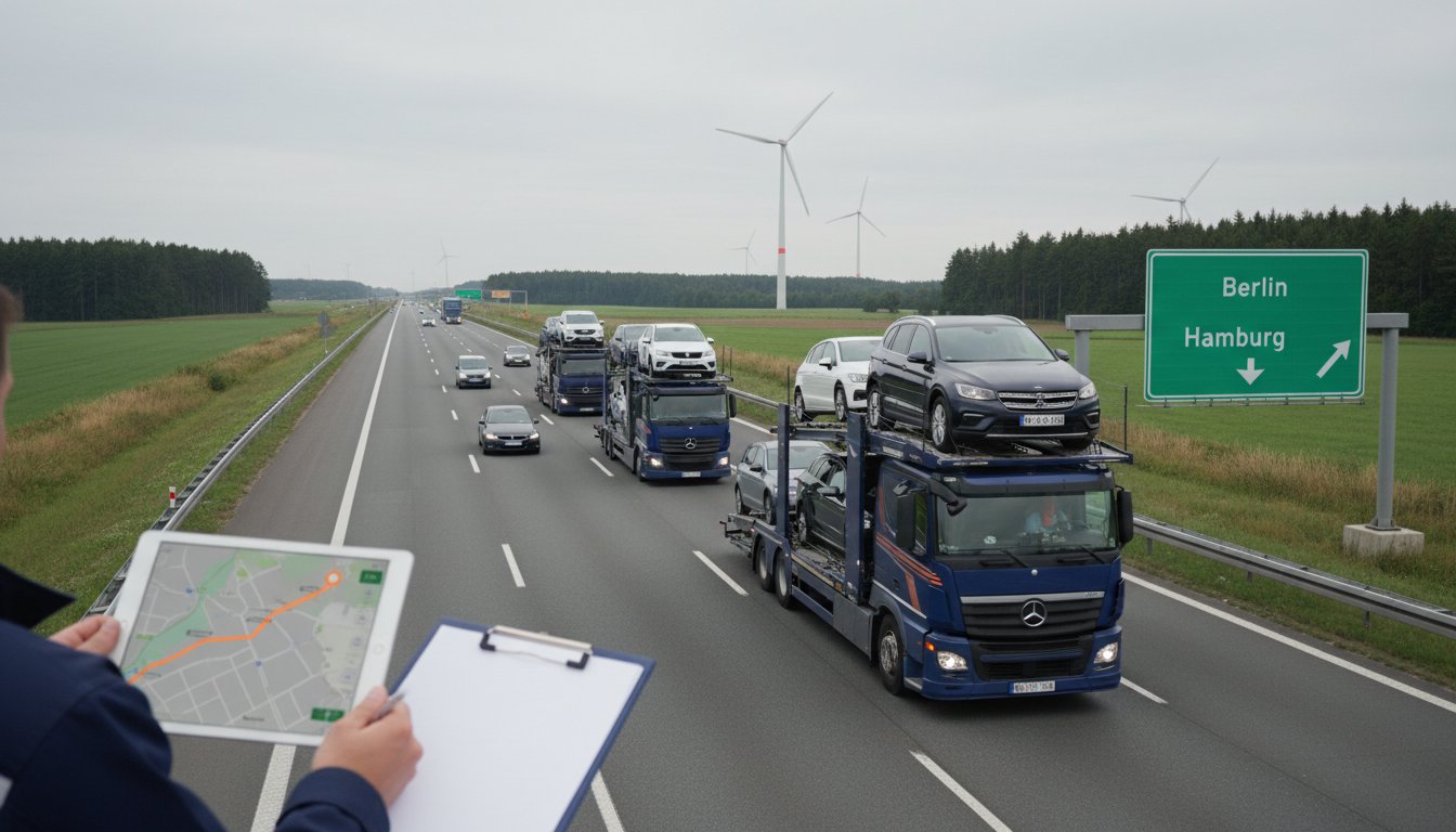 Fahrzeugüberführung Berlin–Hamburg: Die Nordachse
