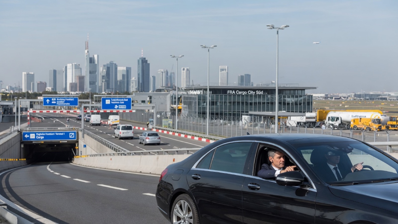 Fahrzeugüberführung Frankfurt am Main: Flughafen und Finanzplatz