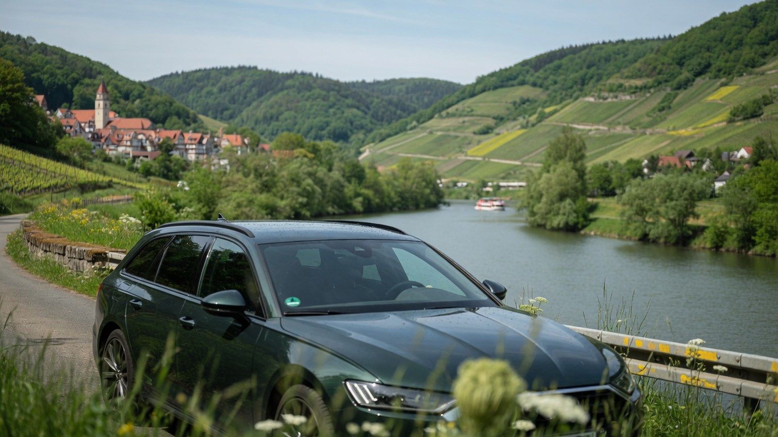 Fahrzeugüberführung Tübingen: Hochschulregion und Neckar