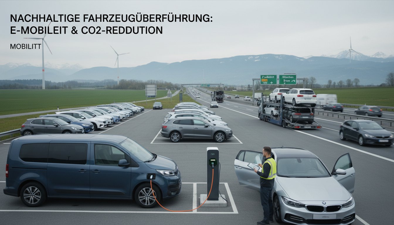 Nachhaltige Fahrzeugüberführung: E-Mobilität & CO2-Reduktion