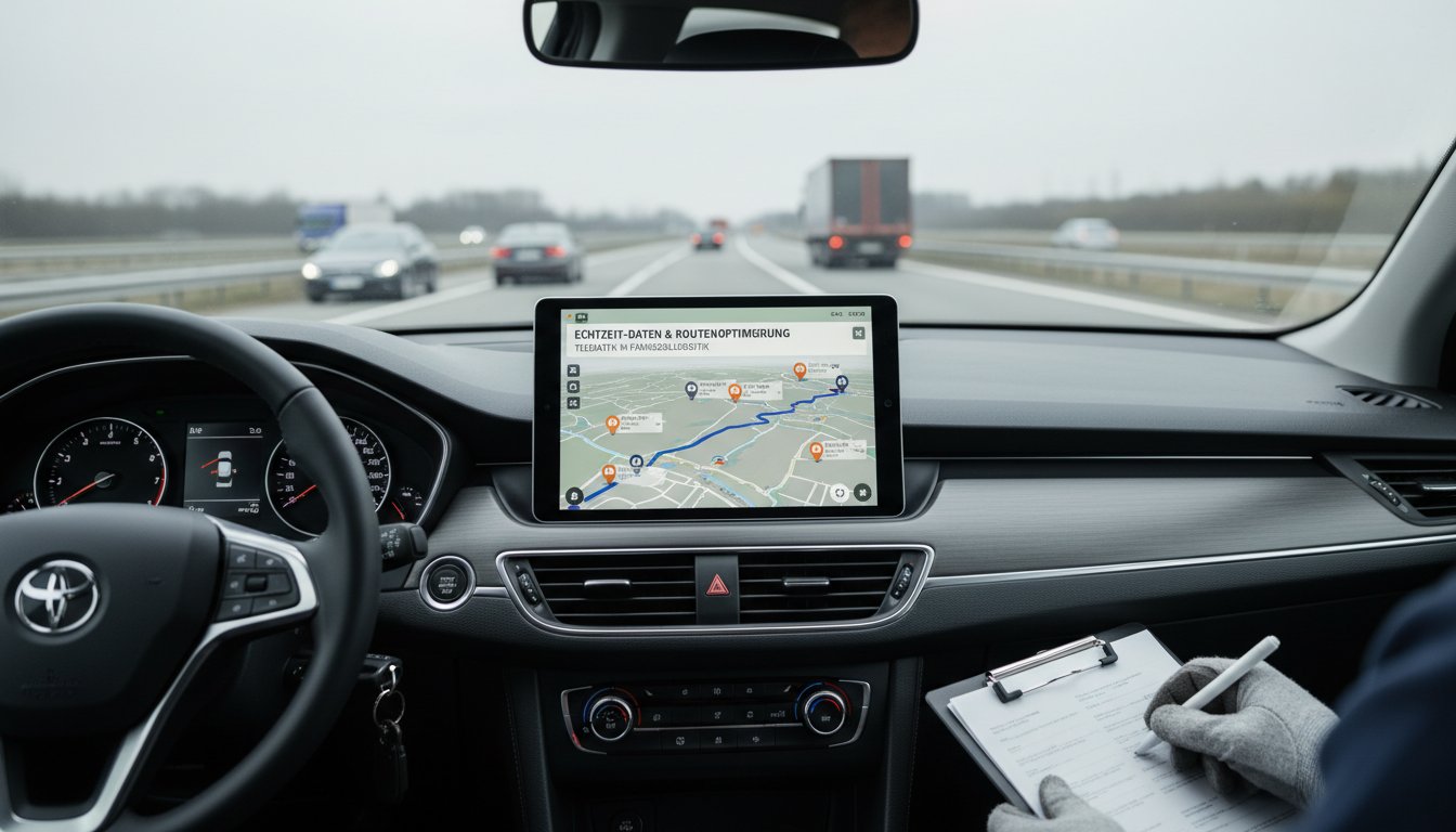 Telematik in der Fahrzeuglogistik: Echtzeit-Daten & Routenoptimierung