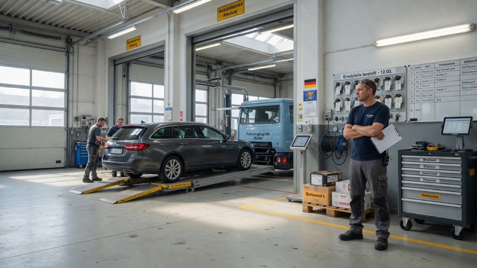 Werkstatt Hol- und Bringservice digital steuern